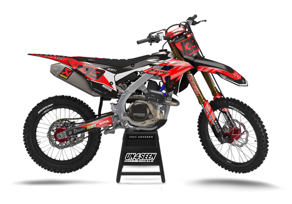 Honda Mist Red Graphic Kit - CRF CR XR Models | All Years