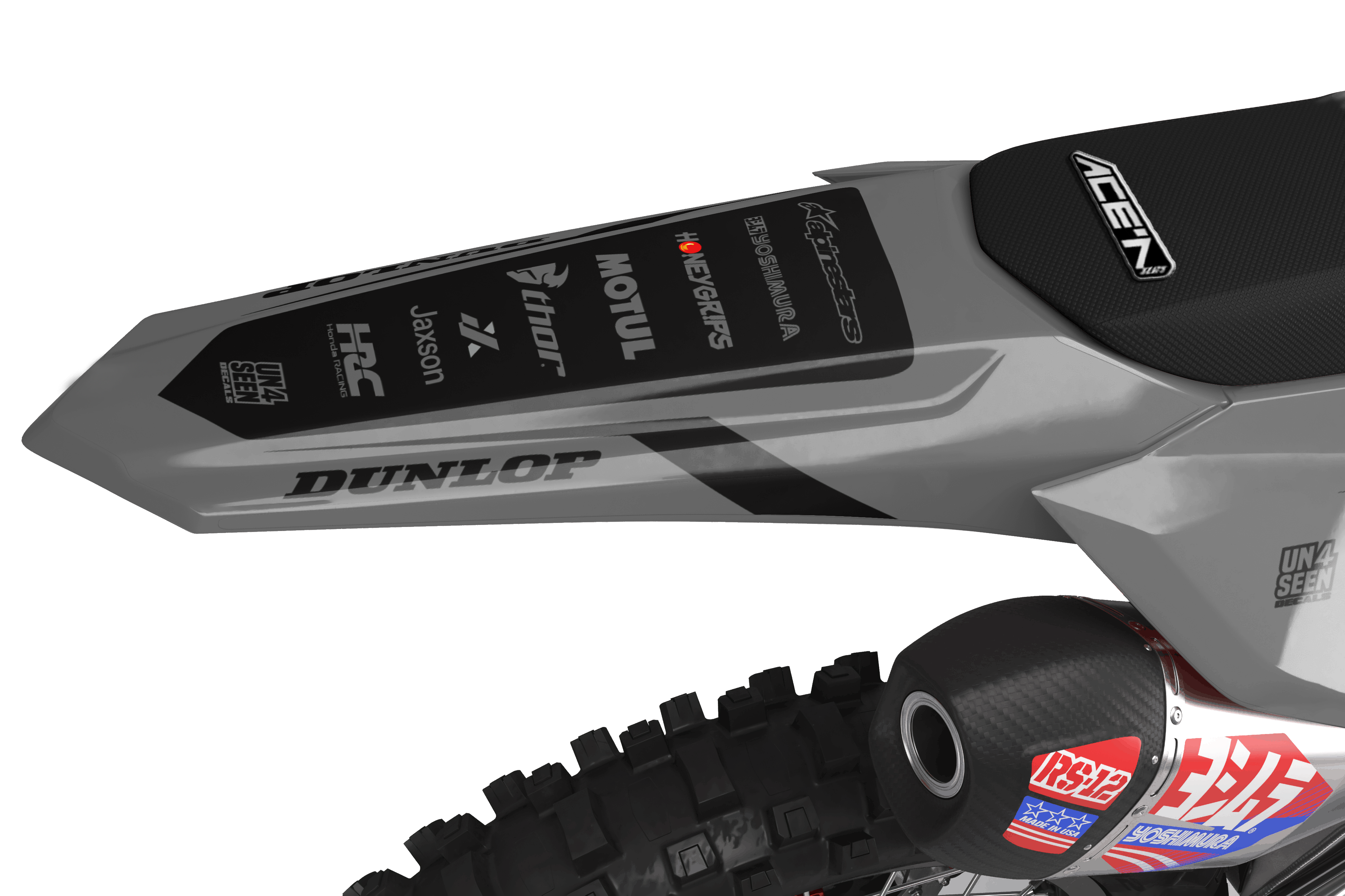 Modded Razor Graphics Honda Graphics Kit - Razor Grey New Zealand