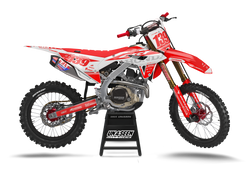 Honda Tipt Red Graphic Kit - CRF CR XR Models | All Years