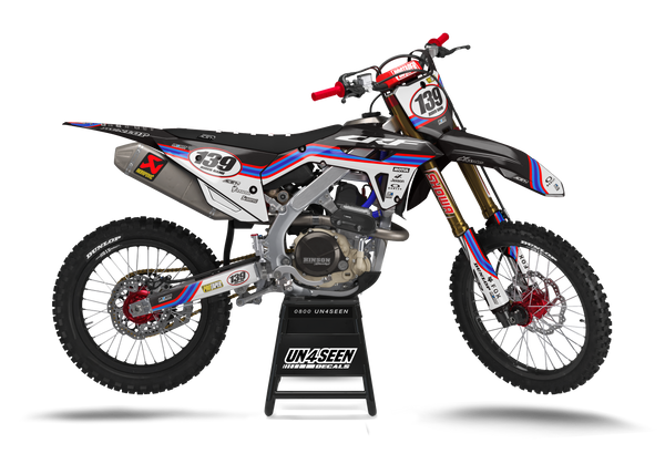 Honda Tracks Blue Graphic Kit - CRF CR XR Models | All Years