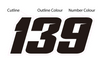 Individual contour cut numbers (3pack)