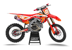 Honda Deft Orange Graphic Kit - CRF CR XR Models | All Years