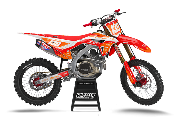 Honda Deft Orange Graphic Kit - CRF CR XR Models | All Years