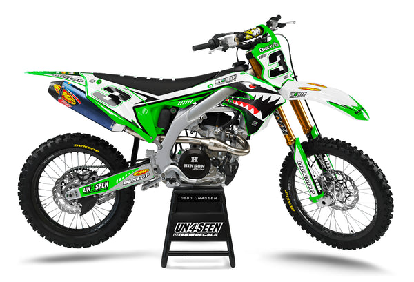 Kawasaki Shark Graphic Kit - KK KXF KDX KLX Models | All Years