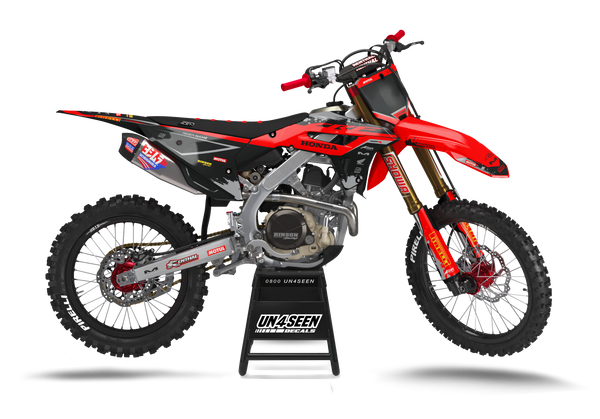 Honda Funka Red Graphic Kit - CRF CR XR Models | All Years