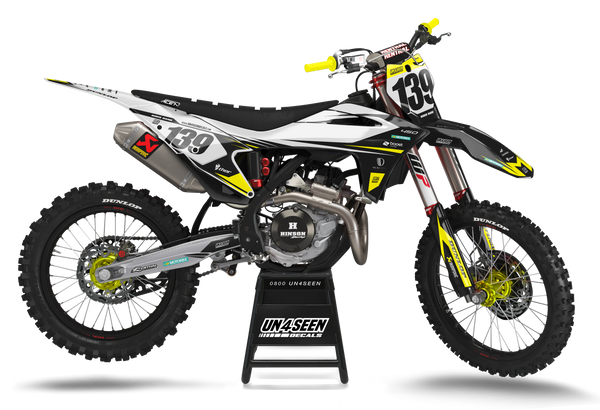 Gasgas Axe Yellow Graphic Kit - MC EC ES EX Models | All Years