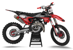 Gasgas Backspace Red Graphic Kit - MC EC ES EX Models | All Years