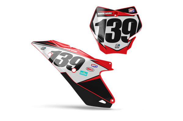 GASGAS Luck Number Plate Background Decals -MC EC ES EX Models | All Years