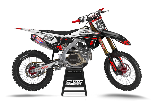Honda Launch Red Graphic Kit - CRF CR XR Models | All Years