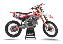 Honda Tract Red Graphic Kit - CRF CR XR Models | All Years