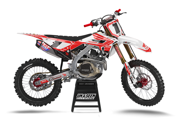Honda Tract Red Graphic Kit - CRF CR XR Models | All Years