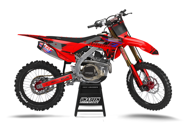 Honda Tune Red Graphic Kit - CRF CR XR Models | All Years