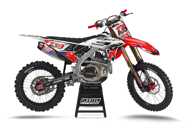 Honda Vigor Black Graphic Kit - CRF CR XR Models | All Years