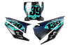 Husqvarna Number Background Decals - Dream