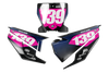 Husqvarna Number Background Decals - Dream