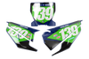 Husqvarna Number Background Decals - Luck