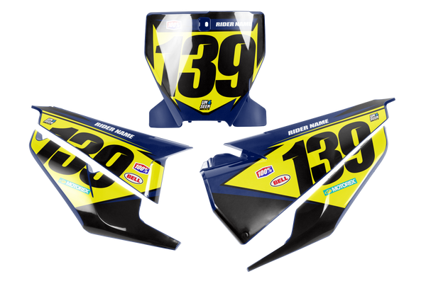 Husqvarna Luck Number Plate Background Decals -  TC FC TE TX FE FS FX Models | All Years