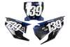 Husqvarna Number Background Decals - Luck