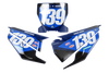 Husqvarna Number Background Decals - Luck