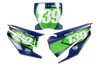 Husqvarna Number Background Decals - Slight