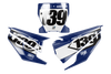 Husqvarna Number Background Decals - Slight