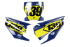 Husqvarna Number Background Decals - Slight