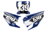 Husqvarna Number Background Decals - Slight