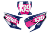 Husqvarna Number Background Decals - Slight