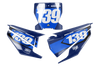 Husqvarna Number Background Decals - Slight