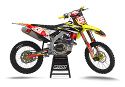 Honda Jagz Yellow Graphic Kit - CRF CR XR Models | All Years