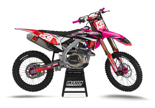 Honda Jagz Pink Graphic Kit - CRF CR XR Models | All Years