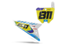 Honda Number Background Decals - Speedy