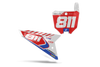 Honda Number Background Decals - Speedy
