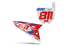 Honda Number Background Decals - Speedy