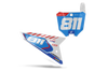 Honda Number Background Decals - Speedy