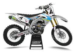 Kawasaki 98 Style Grey Graphic Kit - KK KXF KDX KLX Models | All Years