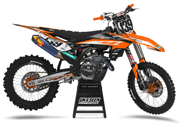 KTM Pressure Graphic Kit - SX SXF XC XCF EXC EXCF Models | All Years