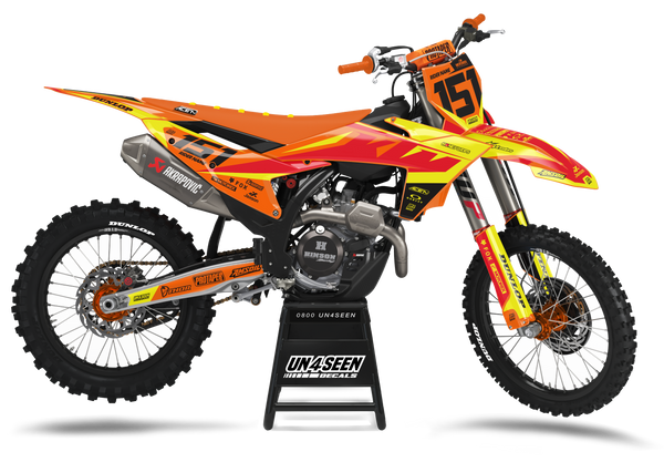 KTM Deep Red Graphic Kit - SX SXF XC XCF EXC EXCF Models | All Years