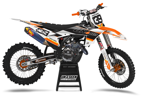 KTM React Orange Graphic Kit - SX SXF XC XCF EXC EXCF Models | All Years