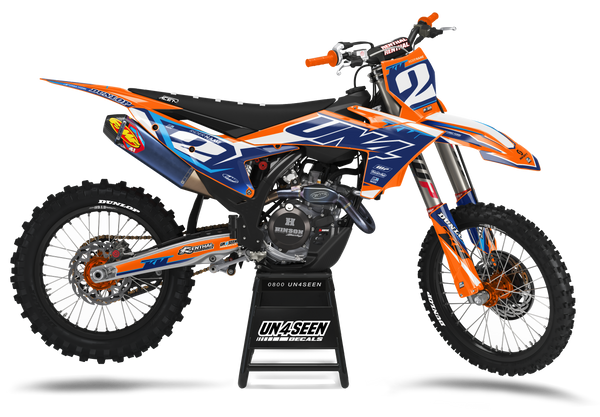 KTM Vanguards Orange Graphic Kit - SX SXF XC XCF EXC EXCF Models | All Years