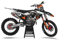 KTM Axe Orange Graphic Kit - SX SXF XC XCF EXC EXCF Models | All Years