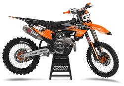 KTM Backspace Orange Graphic Kit - SX SXF XC XCF EXC EXCF Models | All Years