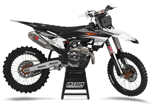 KTM Backspace White Graphic Kit - SX SXF XC XCF EXC EXCF Models | All Years