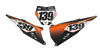KTM Number Background Decals - Dream