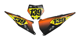 KTM Dream Number Plate Background Decals - SX SXF XC XCF EXC EXCF Models | All Years