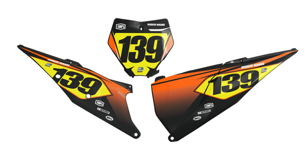 KTM Dream Number Plate Background Decals - SX SXF XC XCF EXC EXCF Models | All Years