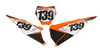 KTM Number Background Decals - Luck