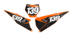 KTM Number Background Decals - Luck