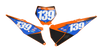 KTM Number Background Decals - Luck