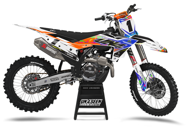 KTM Mayhem Orange Graphic Kit - SX SXF XC XCF EXC EXCF Models | All Years